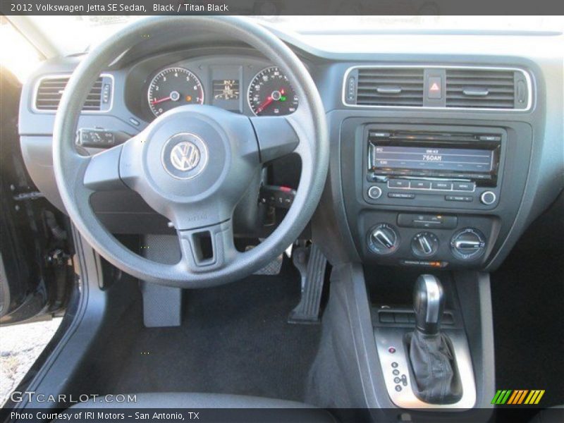 Black / Titan Black 2012 Volkswagen Jetta SE Sedan