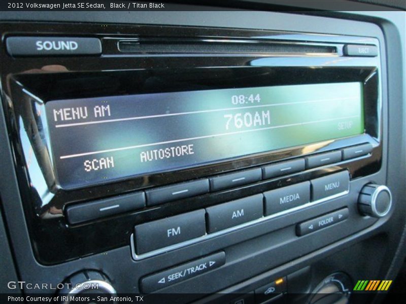Black / Titan Black 2012 Volkswagen Jetta SE Sedan