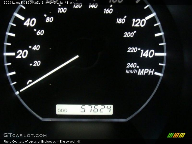 Smokey Granite / Black 2009 Lexus RX 350 AWD