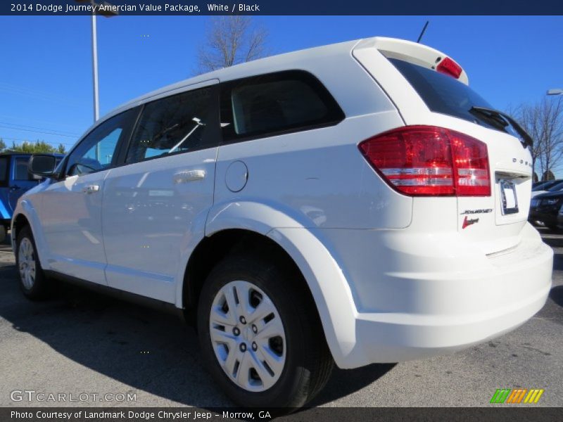 White / Black 2014 Dodge Journey Amercian Value Package