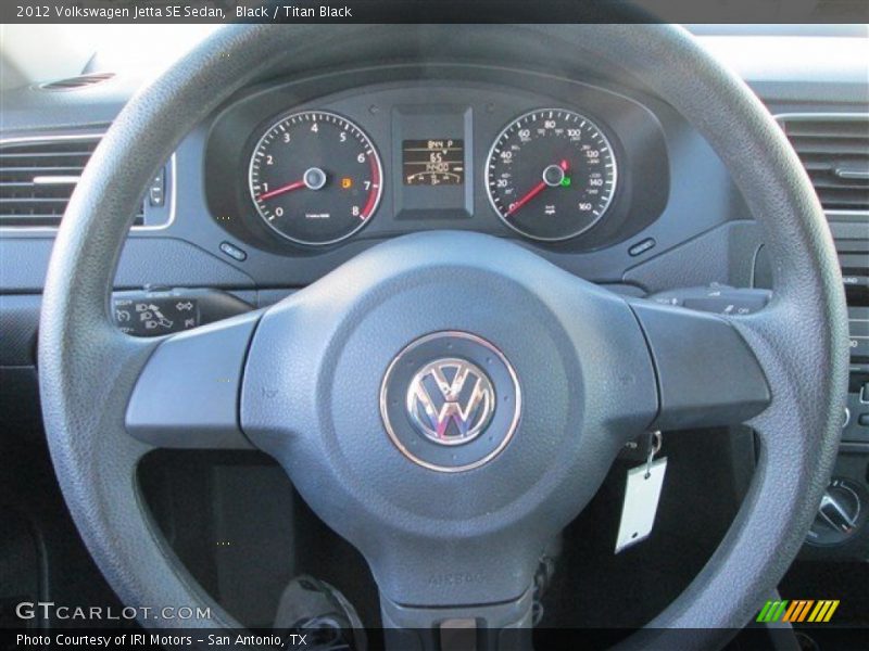 Black / Titan Black 2012 Volkswagen Jetta SE Sedan