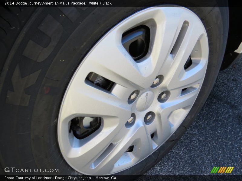 White / Black 2014 Dodge Journey Amercian Value Package