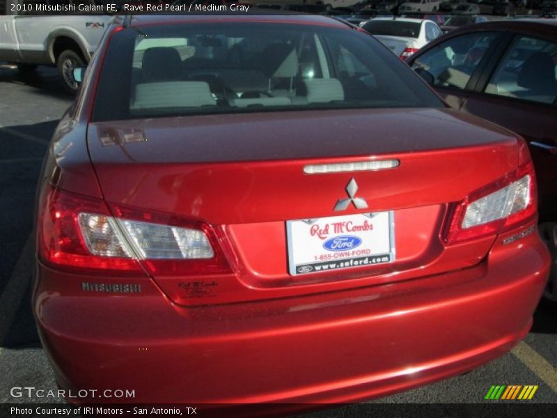 Rave Red Pearl / Medium Gray 2010 Mitsubishi Galant FE