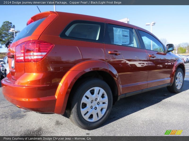 Copper Pearl / Black/Light Frost Beige 2014 Dodge Journey Amercian Value Package