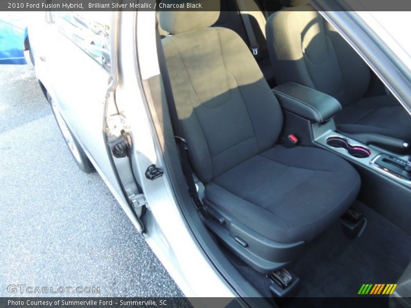 Brilliant Silver Metallic / Charcoal Black 2010 Ford Fusion Hybrid