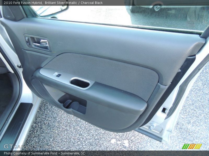 Brilliant Silver Metallic / Charcoal Black 2010 Ford Fusion Hybrid