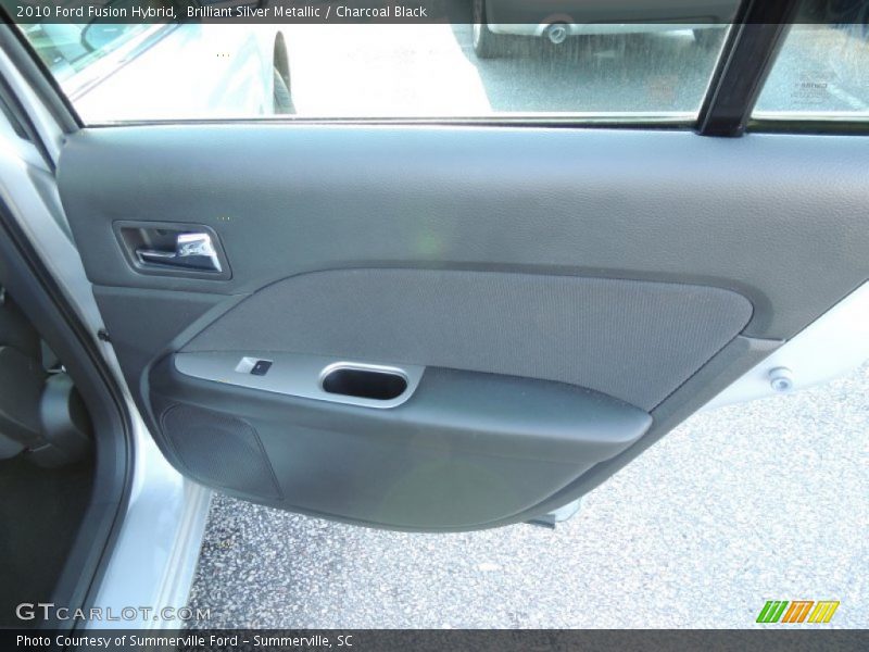 Brilliant Silver Metallic / Charcoal Black 2010 Ford Fusion Hybrid