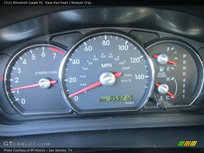 Rave Red Pearl / Medium Gray 2010 Mitsubishi Galant FE