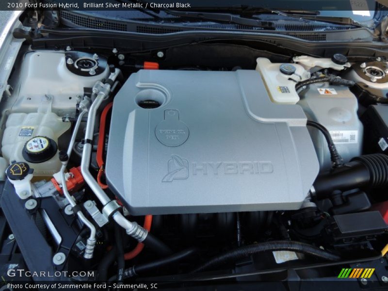 Brilliant Silver Metallic / Charcoal Black 2010 Ford Fusion Hybrid
