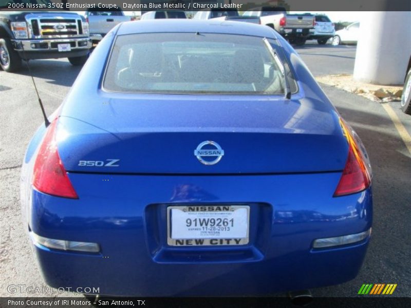 Daytona Blue Metallic / Charcoal Leather 2006 Nissan 350Z Enthusiast Coupe