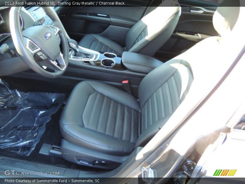 Sterling Gray Metallic / Charcoal Black 2013 Ford Fusion Hybrid SE