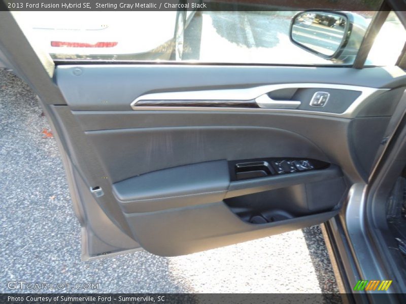 Sterling Gray Metallic / Charcoal Black 2013 Ford Fusion Hybrid SE
