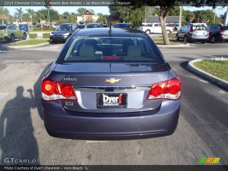 Atlantis Blue Metallic / Jet Black/Medium Titanium 2014 Chevrolet Cruze LS