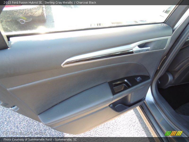 Sterling Gray Metallic / Charcoal Black 2013 Ford Fusion Hybrid SE
