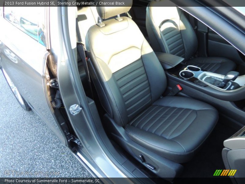 Sterling Gray Metallic / Charcoal Black 2013 Ford Fusion Hybrid SE