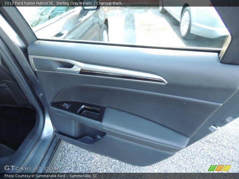 Sterling Gray Metallic / Charcoal Black 2013 Ford Fusion Hybrid SE