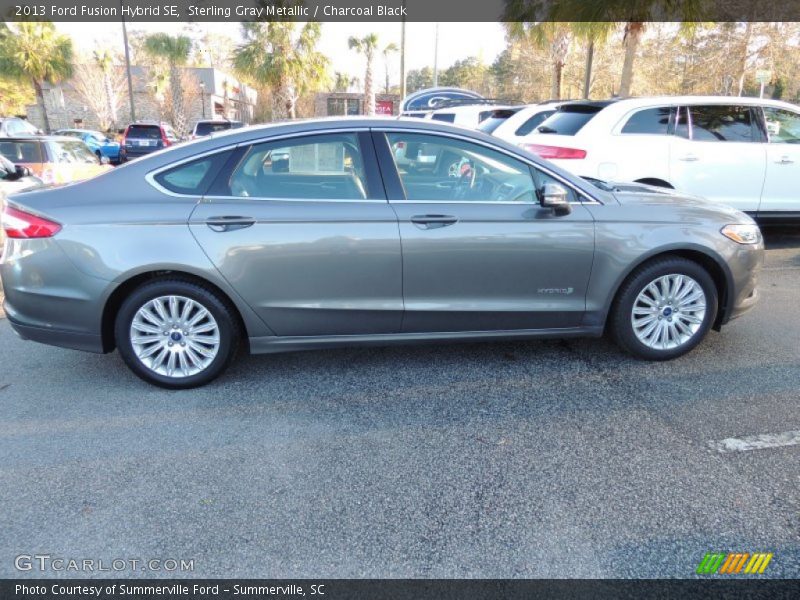 Sterling Gray Metallic / Charcoal Black 2013 Ford Fusion Hybrid SE