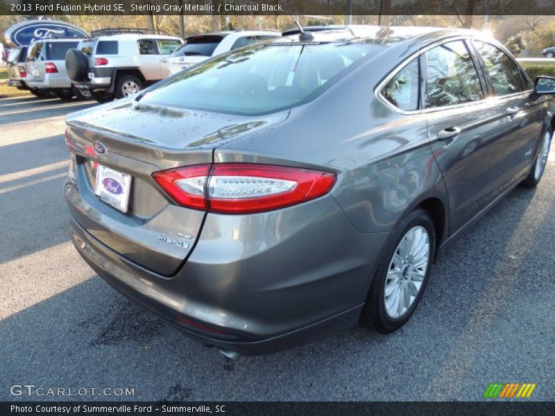 Sterling Gray Metallic / Charcoal Black 2013 Ford Fusion Hybrid SE