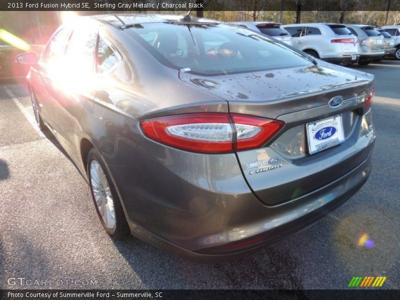 Sterling Gray Metallic / Charcoal Black 2013 Ford Fusion Hybrid SE