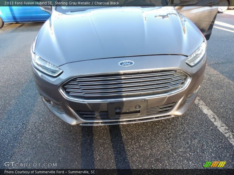 Sterling Gray Metallic / Charcoal Black 2013 Ford Fusion Hybrid SE