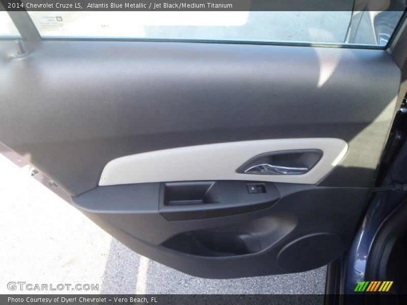 Atlantis Blue Metallic / Jet Black/Medium Titanium 2014 Chevrolet Cruze LS