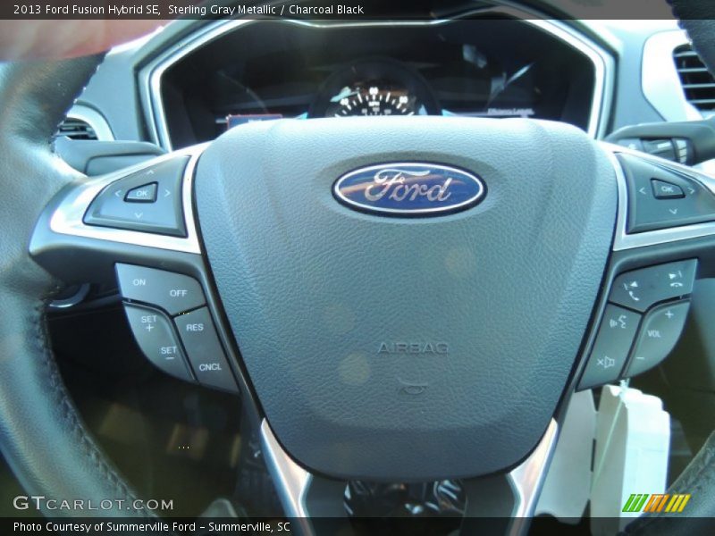 Sterling Gray Metallic / Charcoal Black 2013 Ford Fusion Hybrid SE