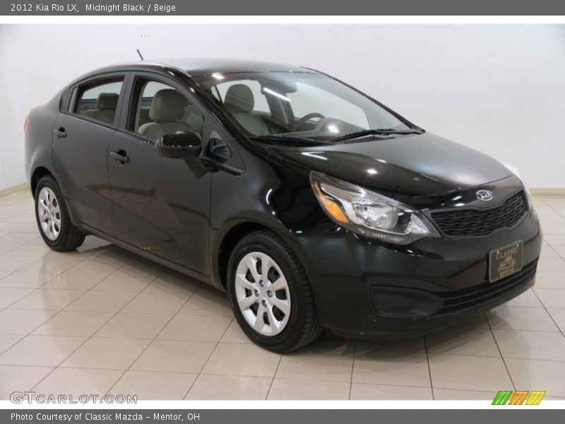 Midnight Black / Beige 2012 Kia Rio LX