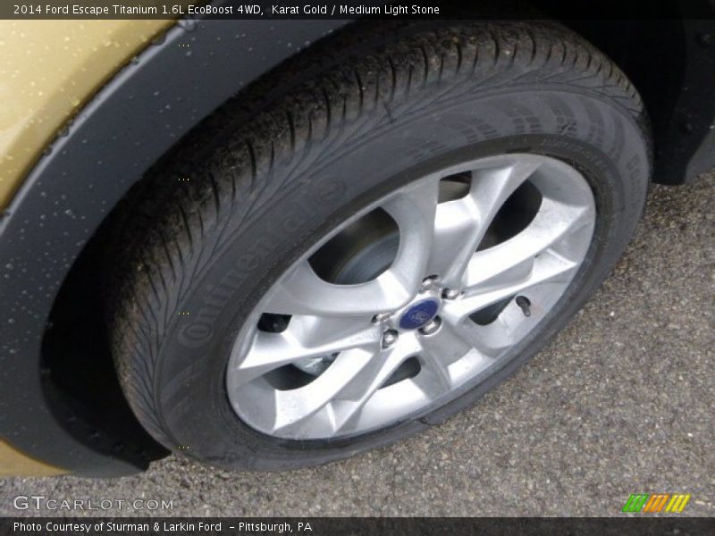 Karat Gold / Medium Light Stone 2014 Ford Escape Titanium 1.6L EcoBoost 4WD