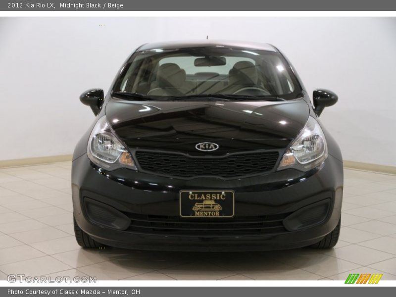 Midnight Black / Beige 2012 Kia Rio LX