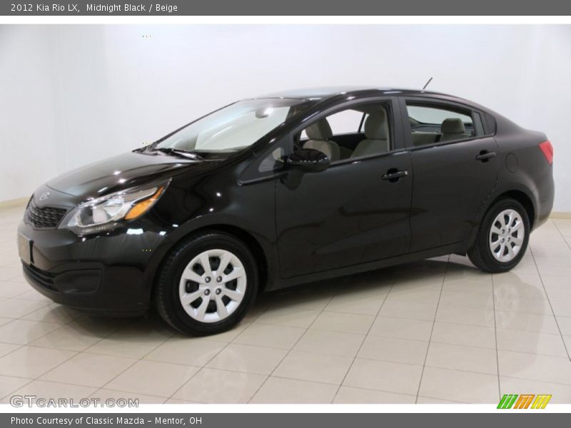 Midnight Black / Beige 2012 Kia Rio LX