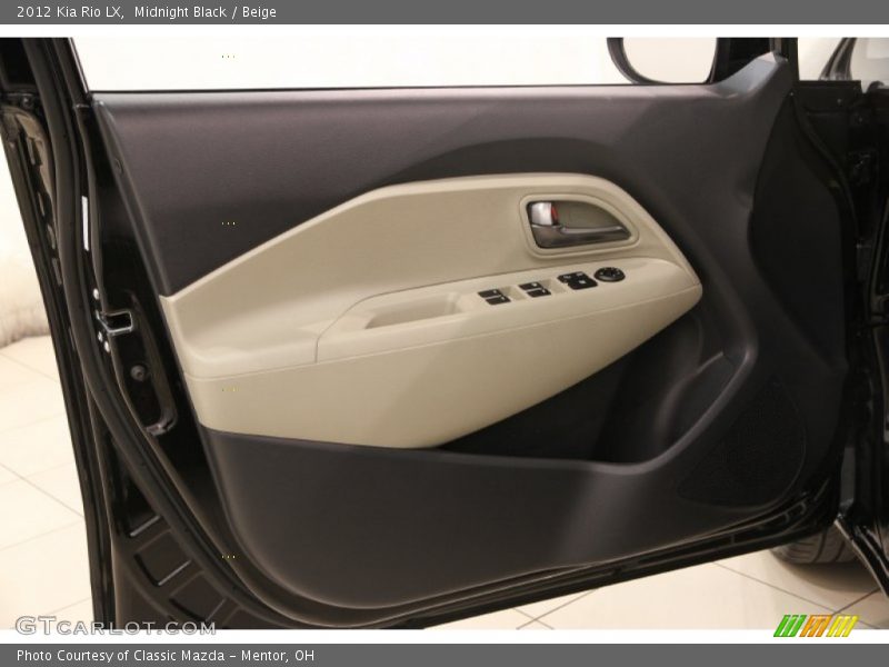 Midnight Black / Beige 2012 Kia Rio LX