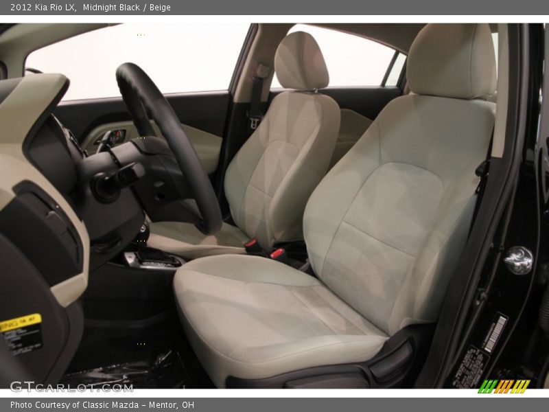 Midnight Black / Beige 2012 Kia Rio LX