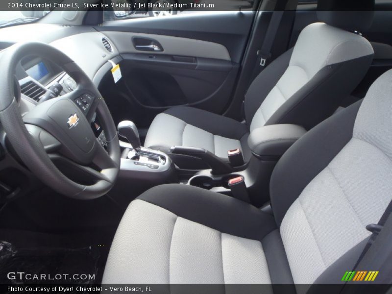 Silver Ice Metallic / Jet Black/Medium Titanium 2014 Chevrolet Cruze LS