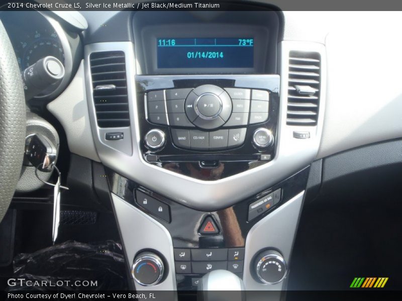 Silver Ice Metallic / Jet Black/Medium Titanium 2014 Chevrolet Cruze LS