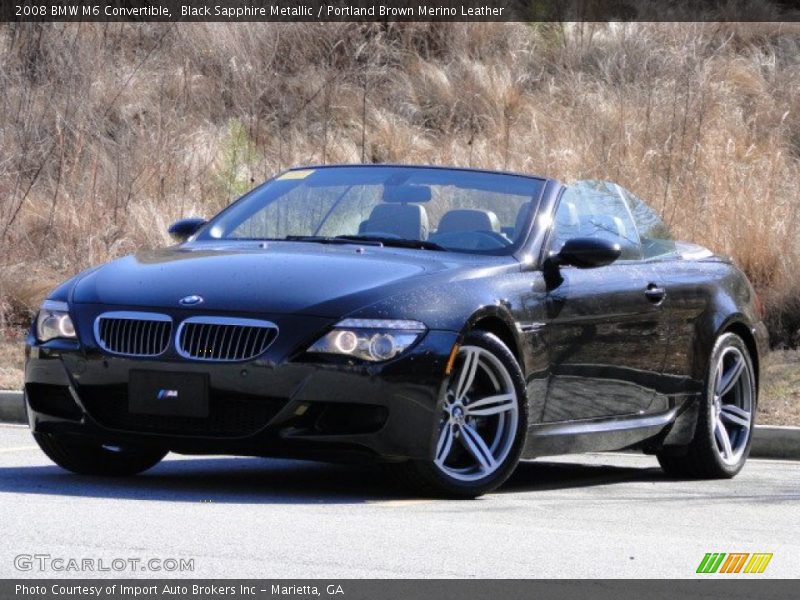 Black Sapphire Metallic / Portland Brown Merino Leather 2008 BMW M6 Convertible