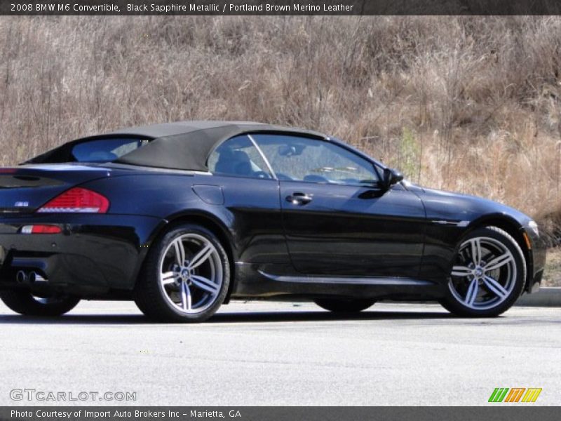 Black Sapphire Metallic / Portland Brown Merino Leather 2008 BMW M6 Convertible