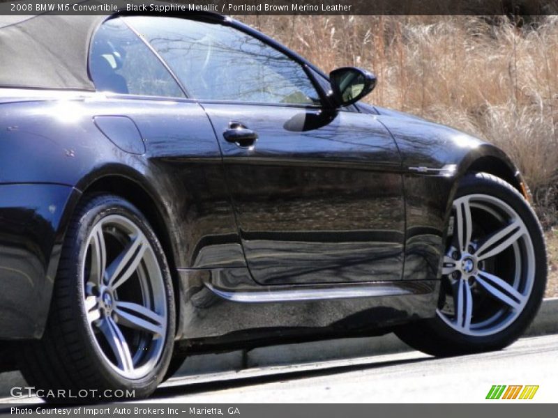 Black Sapphire Metallic / Portland Brown Merino Leather 2008 BMW M6 Convertible