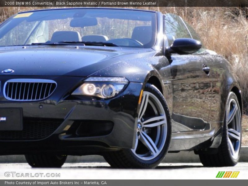 Black Sapphire Metallic / Portland Brown Merino Leather 2008 BMW M6 Convertible