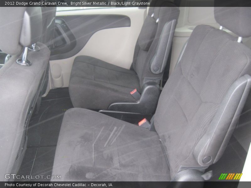 Bright Silver Metallic / Black/Light Graystone 2012 Dodge Grand Caravan Crew