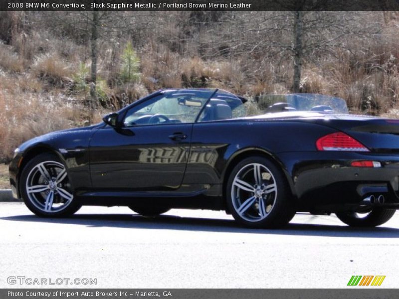 Black Sapphire Metallic / Portland Brown Merino Leather 2008 BMW M6 Convertible