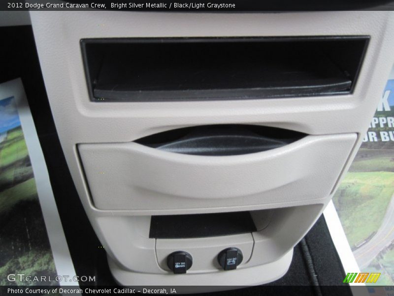 Bright Silver Metallic / Black/Light Graystone 2012 Dodge Grand Caravan Crew