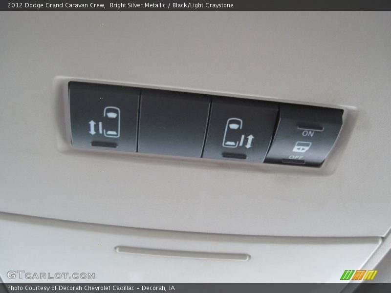 Bright Silver Metallic / Black/Light Graystone 2012 Dodge Grand Caravan Crew