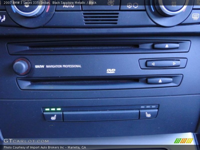Black Sapphire Metallic / Black 2007 BMW 3 Series 335i Sedan
