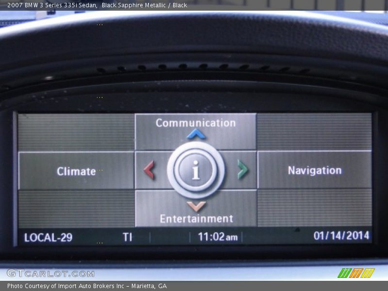 Black Sapphire Metallic / Black 2007 BMW 3 Series 335i Sedan