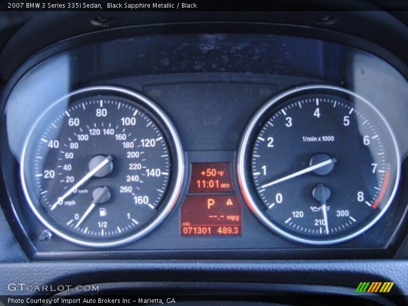  2007 3 Series 335i Sedan 335i Sedan Gauges