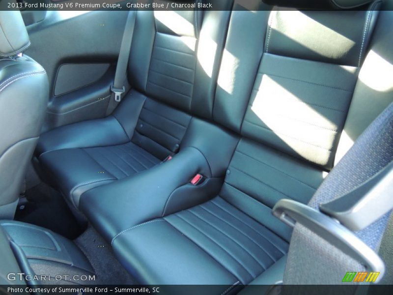 Grabber Blue / Charcoal Black 2013 Ford Mustang V6 Premium Coupe