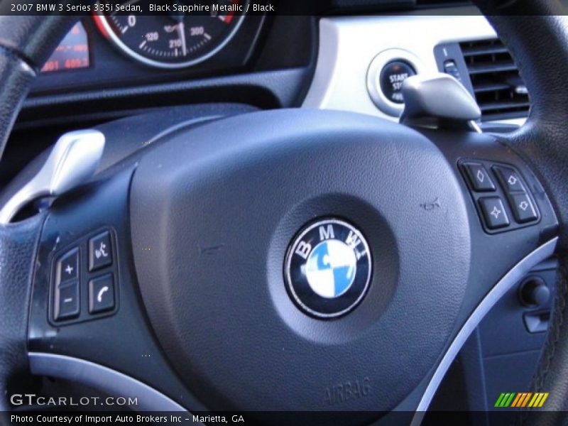 Black Sapphire Metallic / Black 2007 BMW 3 Series 335i Sedan