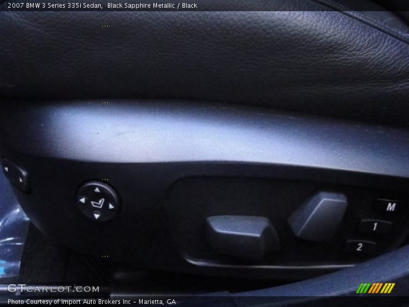 Black Sapphire Metallic / Black 2007 BMW 3 Series 335i Sedan