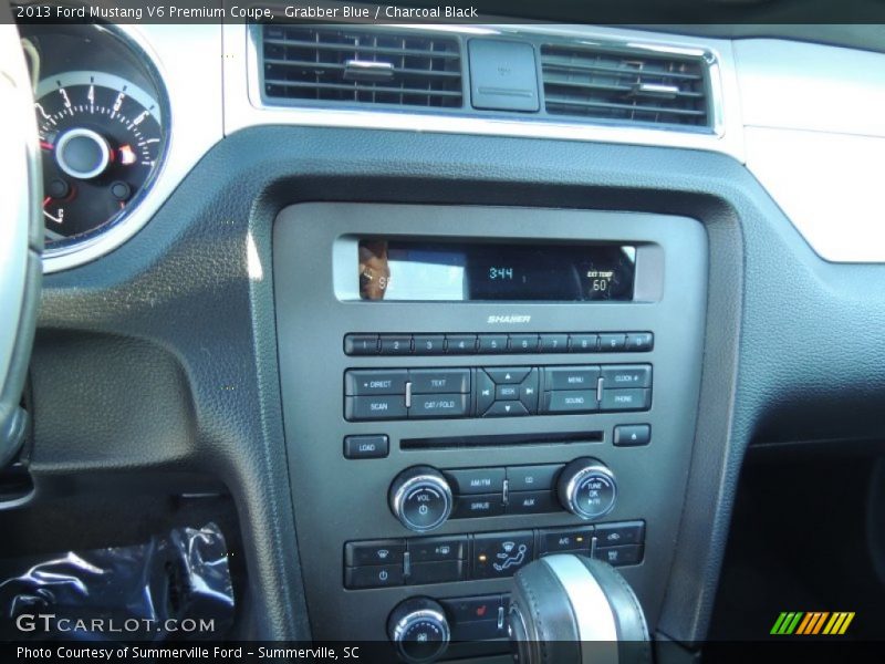 Grabber Blue / Charcoal Black 2013 Ford Mustang V6 Premium Coupe