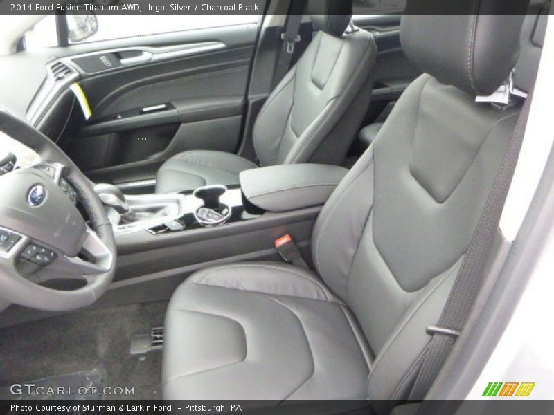 Ingot Silver / Charcoal Black 2014 Ford Fusion Titanium AWD